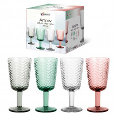 ARROW SET 4 CALICI VETRO VINO 300ML. (6pz)